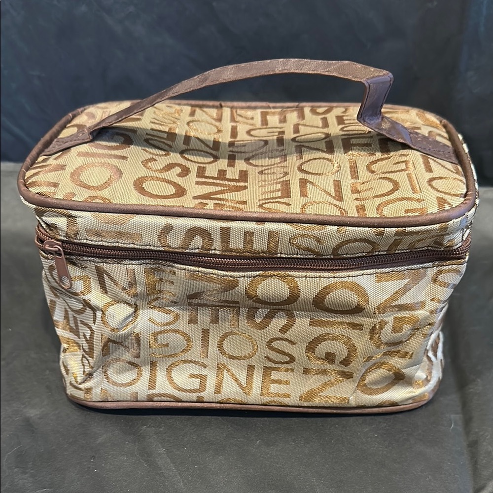 Soigne Brown Designer Woman’s Makeup / Travel Bag NWOT